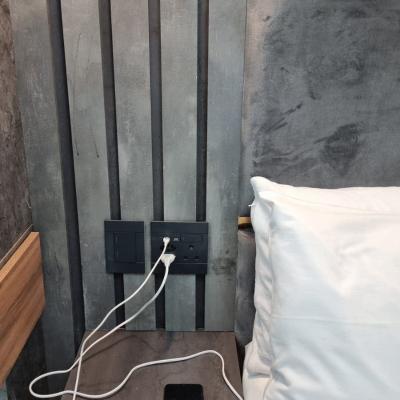 Bed side plug and USB charge ports,