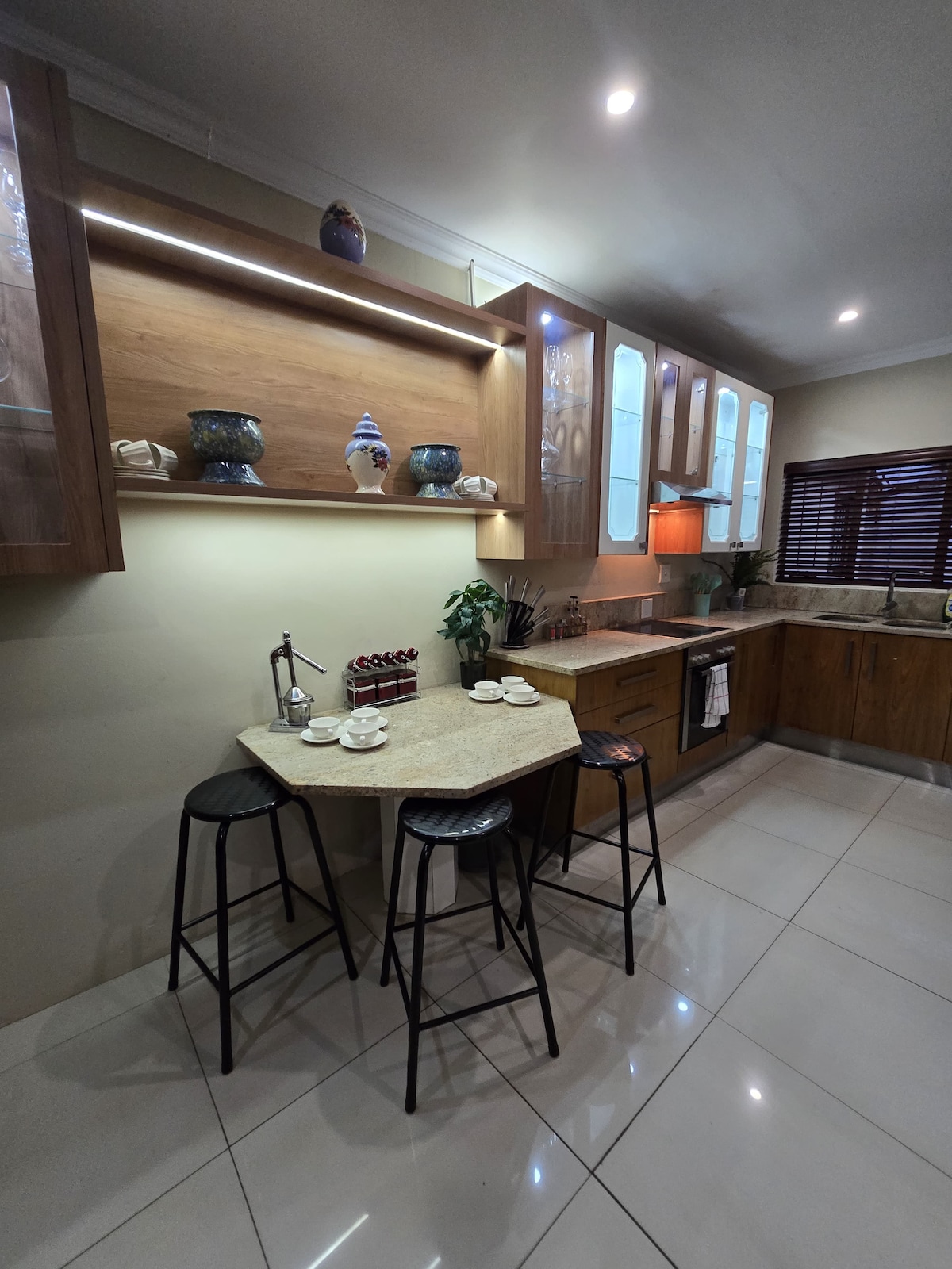 Breakfast nook in kitchen