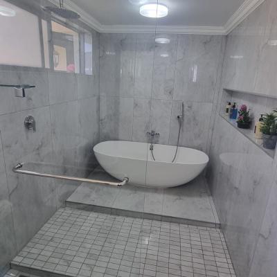Shower and bathtub