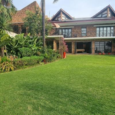 Front view of the villa