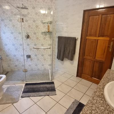 Master bedroom bathroom with a shower
