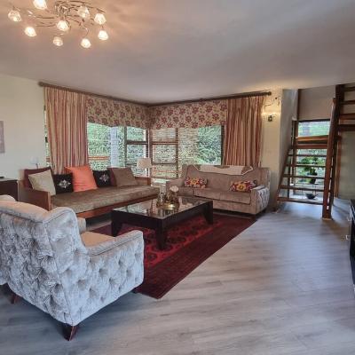 TV room with smart TV with streaming services