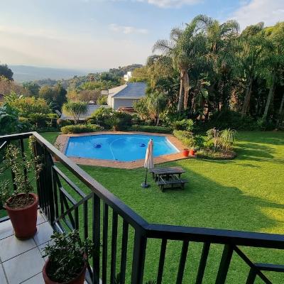 Balcony with a view of northern JHB