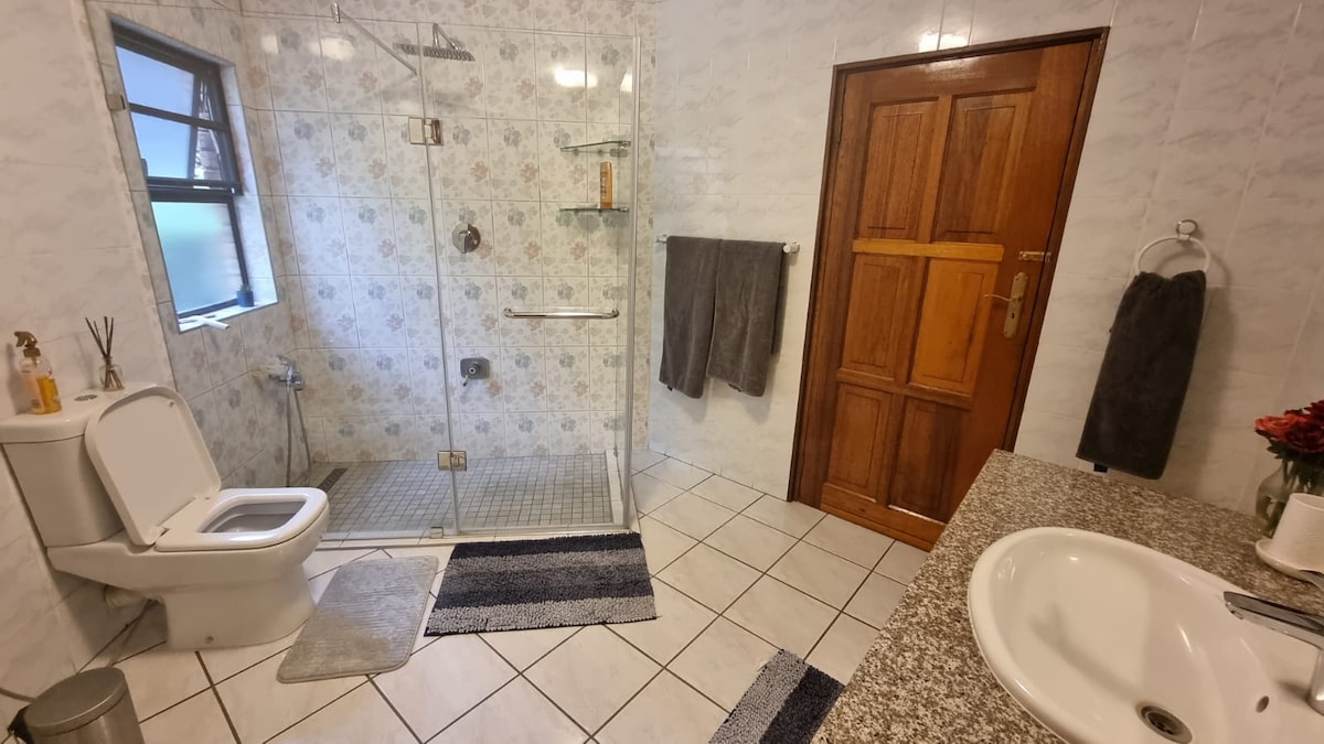Master bedroom bathroom with a shower